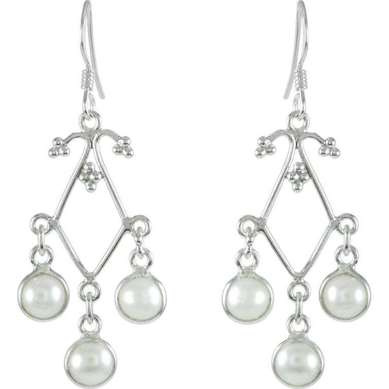 Wholesaler Pearl Earrings 925 Sterling Silver Jewelry