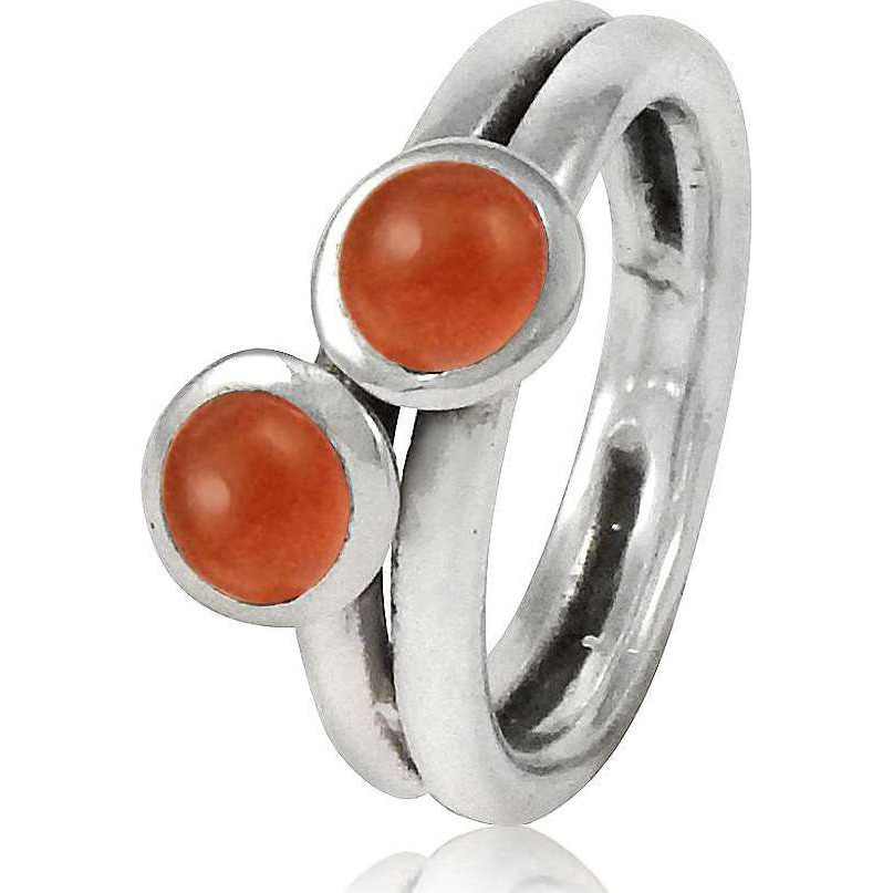 New Fashion Design 925 Sterling Silver Carnelian Ring