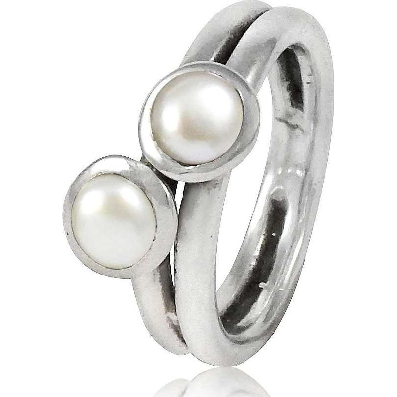 New Exclusive Style! 925 Sterling Silver Pearl Ring