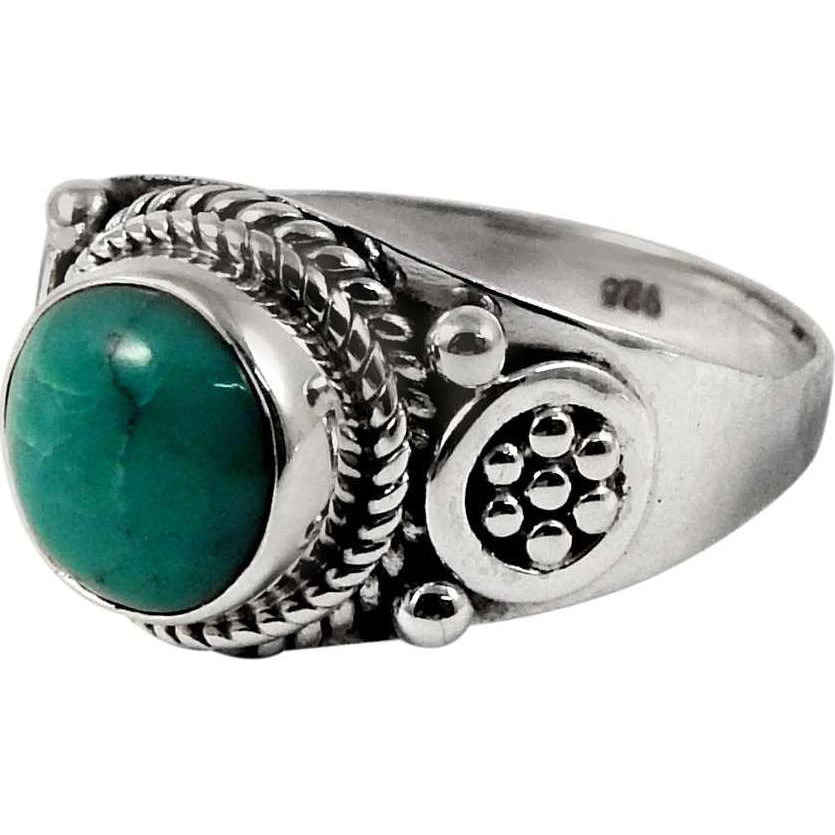 Delicate 925 Sterling Silver Turquoise Ring