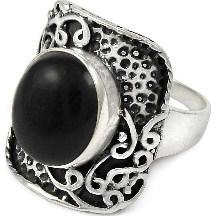 Spell 925 Sterling Silver Black Onyx Ring