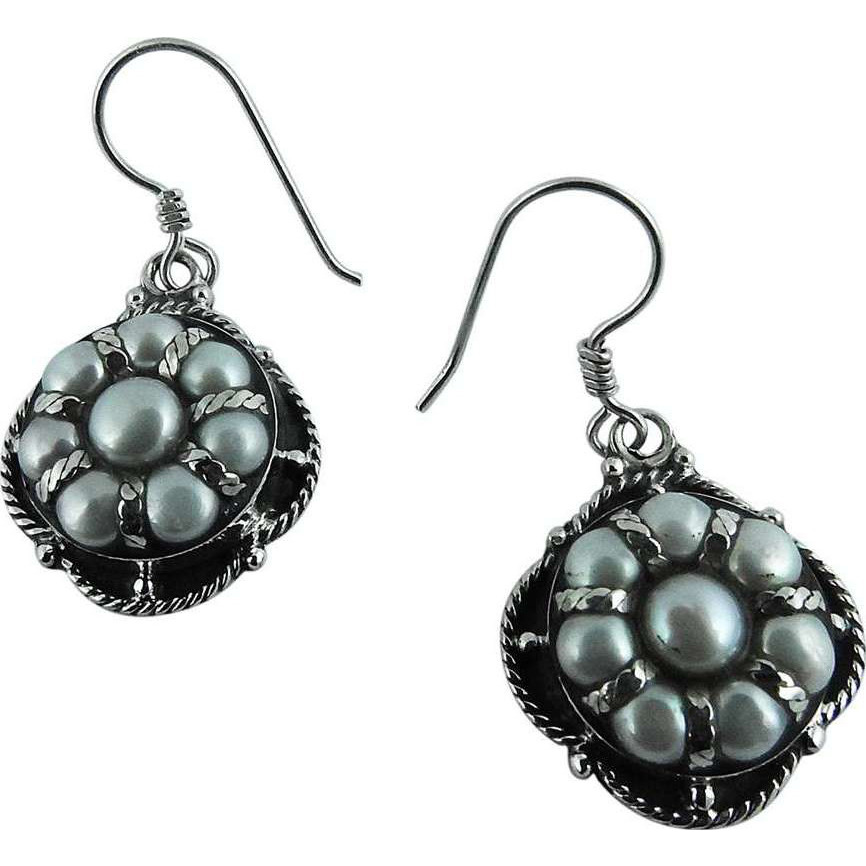 Classy Style 925 Silver Pearl Earrings