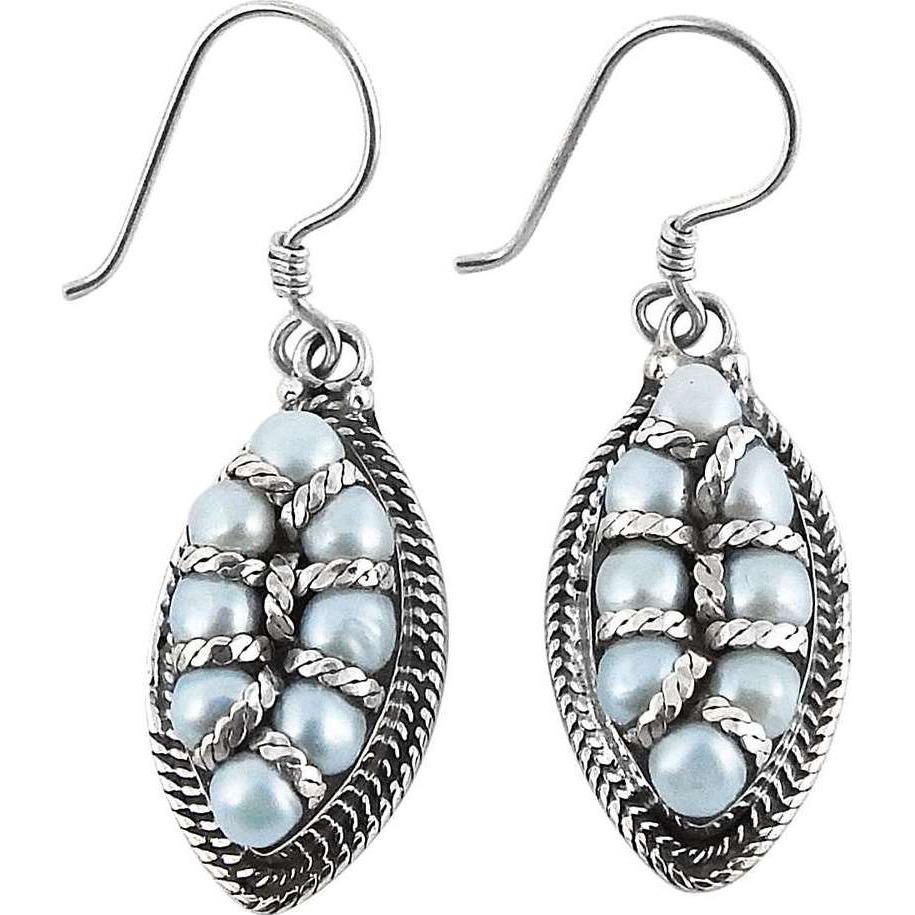 Colour Changing  Pearl 925 Sterling Silver Earrings