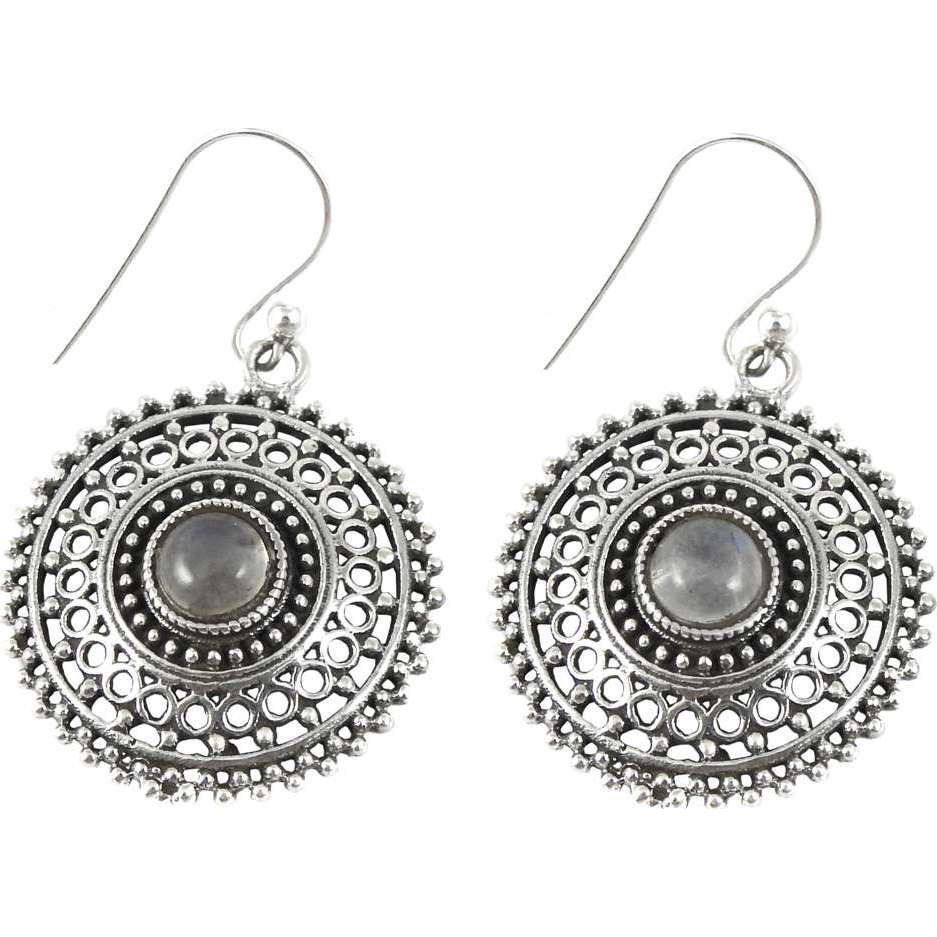 Big Fabulous  Labradorite 925 Sterling Silver Earrings