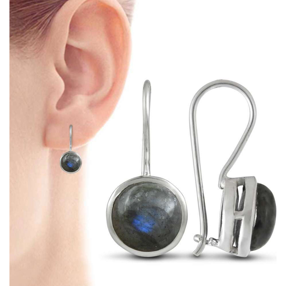 Big Dreamer 925 Sterling Silver Blue Labradorite Earrings