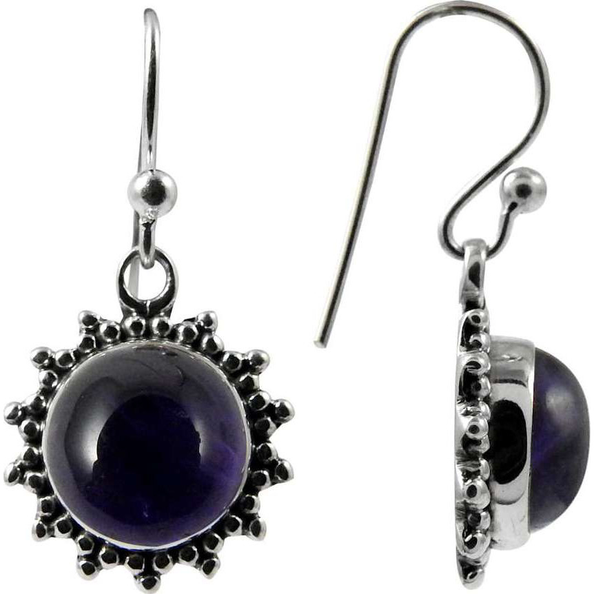 Bright Side  Amethyst 925 Sterling Silver Earrings