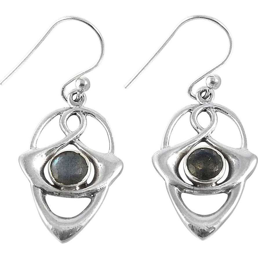 Gorgeous Design Labradorite 925 Sterling Silver Earrings