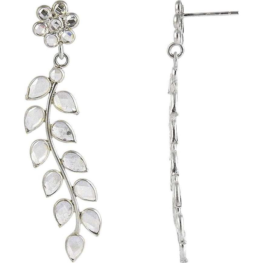 Lady Elegance  Crystal 925 Sterling Silver Earrings