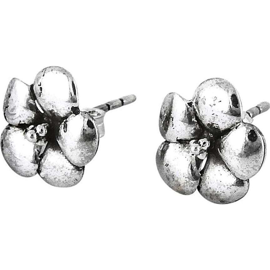 Big Love's Victory Flower Design 925 Sterling Silver Earrings