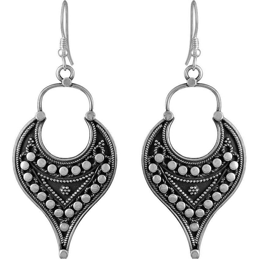 Ethynic Design ! 925 Sterling Silver Earrings