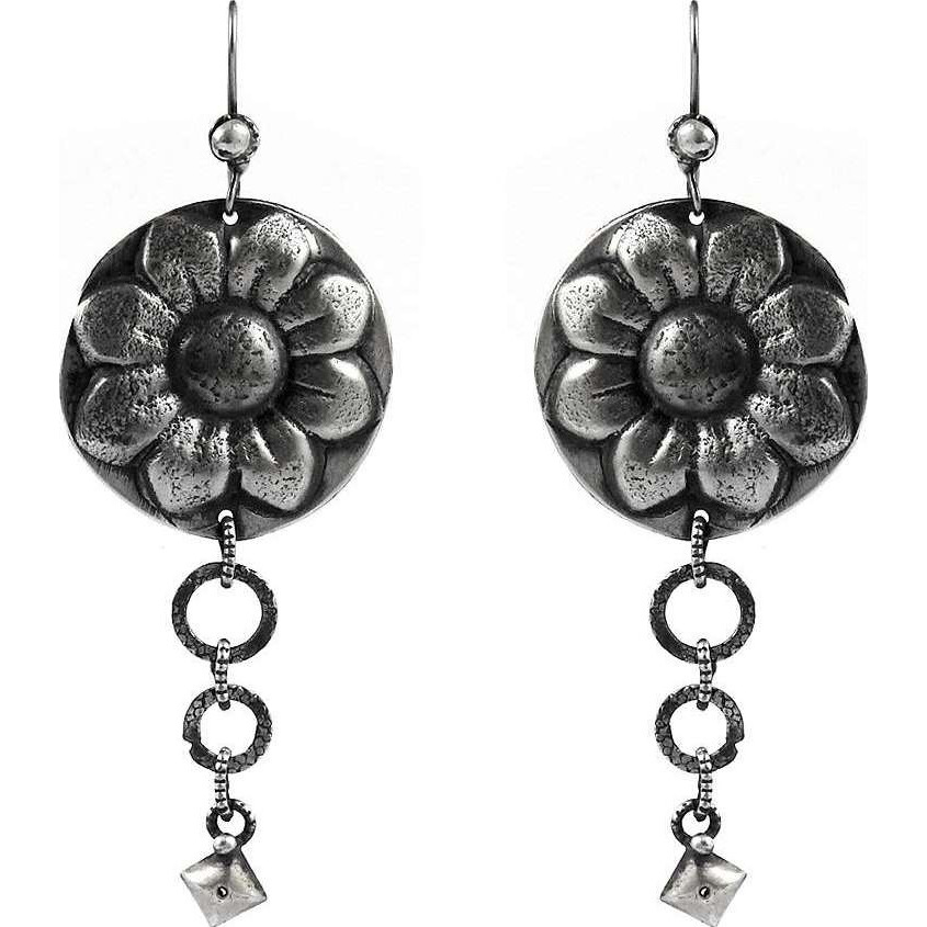 Sun Flower Style 925 Sterling Silver Earrings