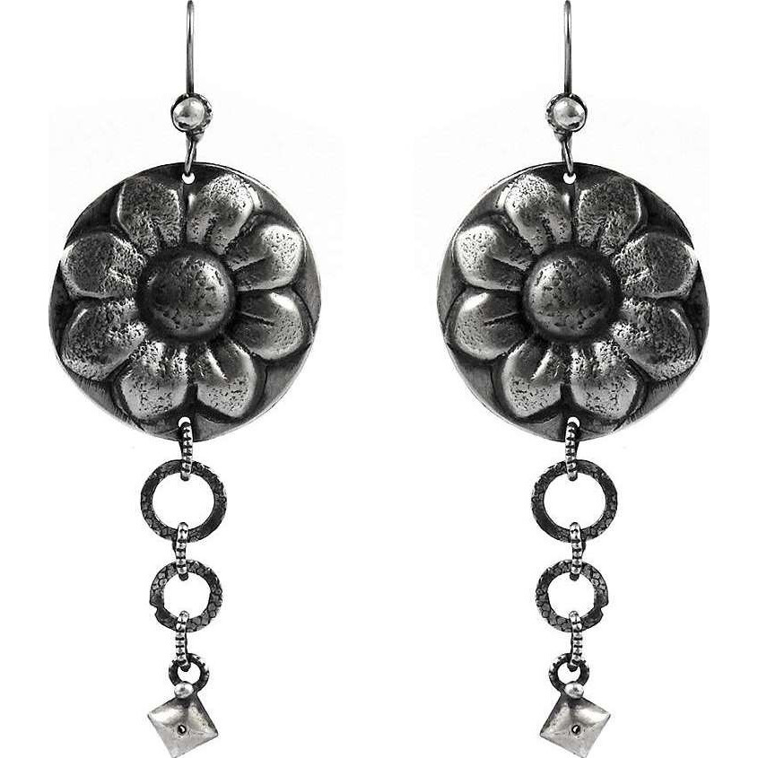 Sun Flower Style 925 Sterling Silver Earrings