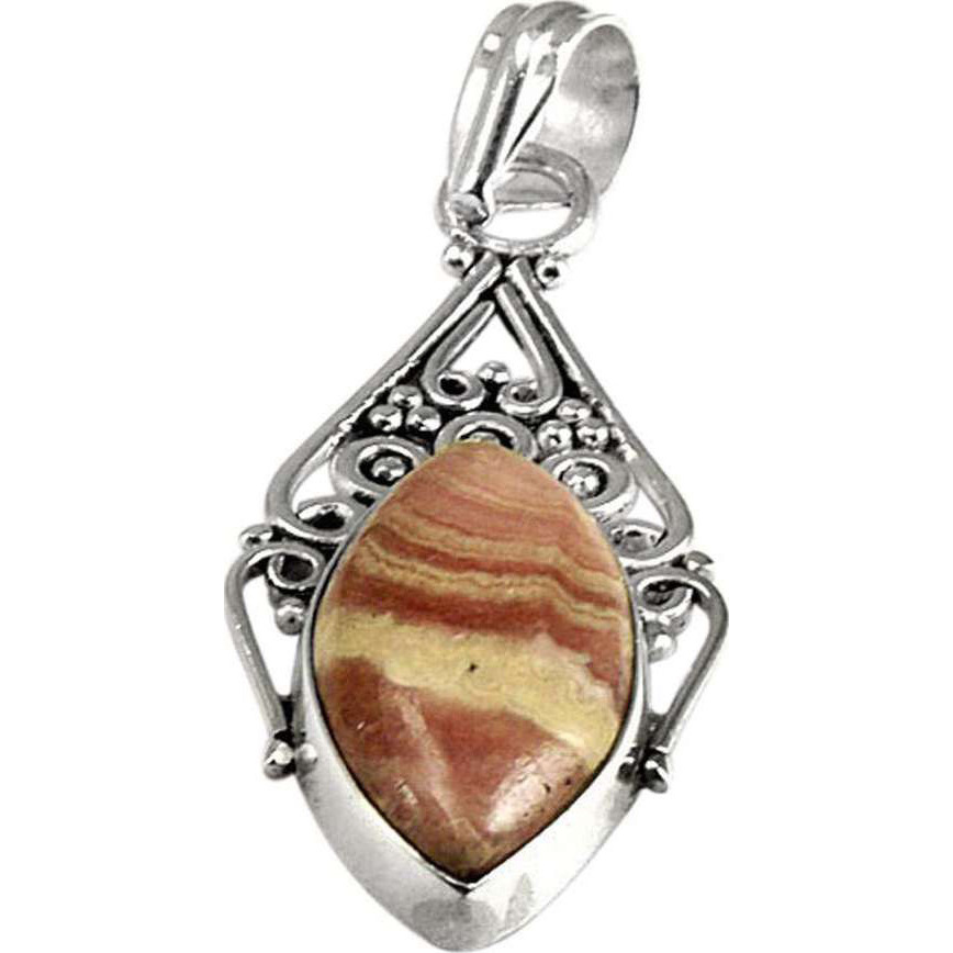 New Style Of  925 Sterling Silver Rhodochrosite Pendant