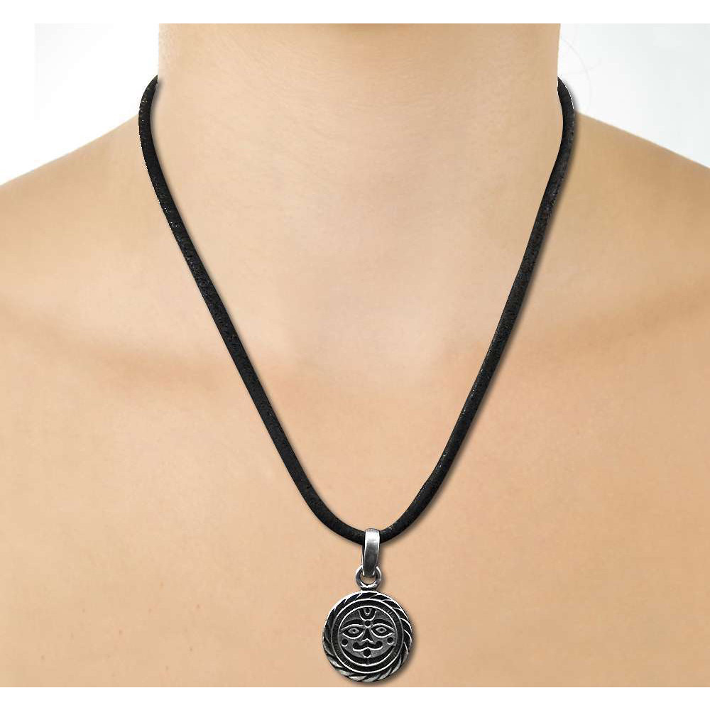 Moon Design 925 Sterling Silver Pendant