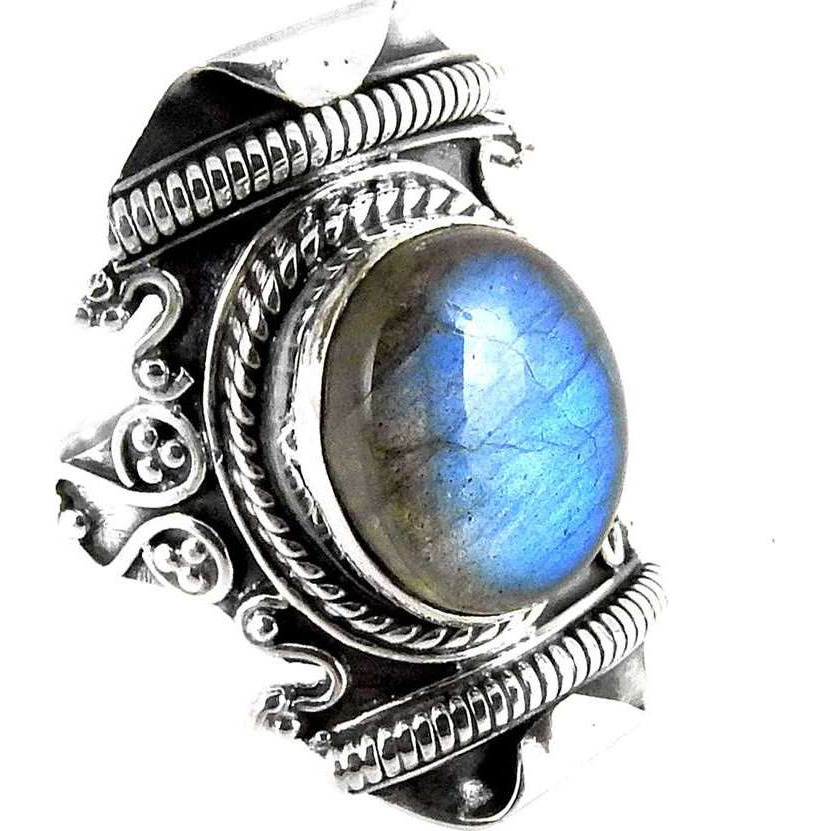 Passionate Love! Labradorite 925 Sterling Silver Rings