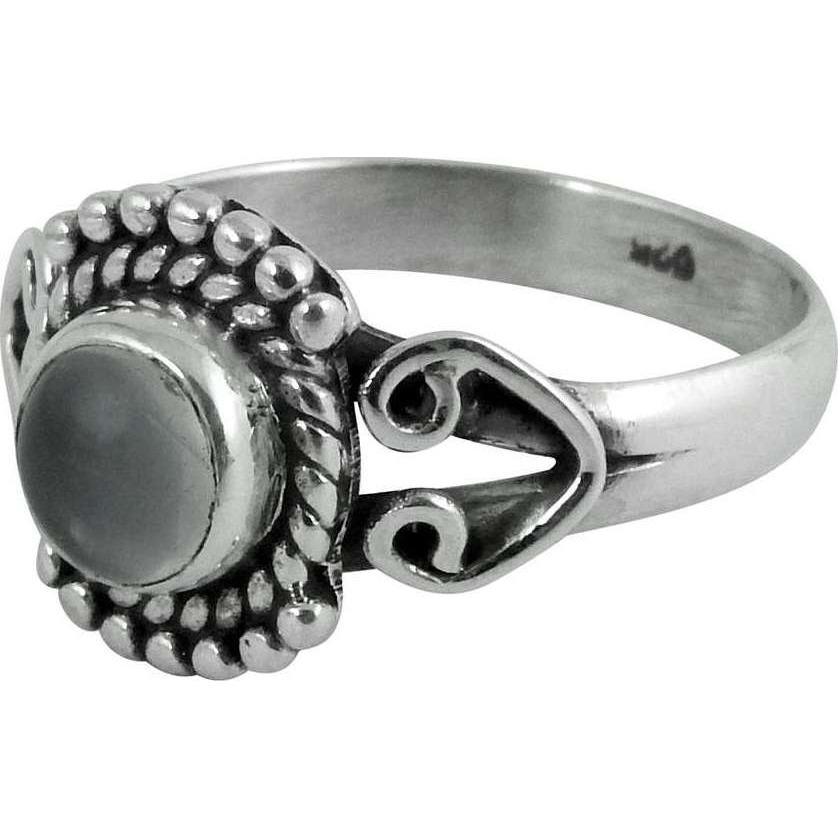 Precious Style 925 Silver Rose Quartz Ring
