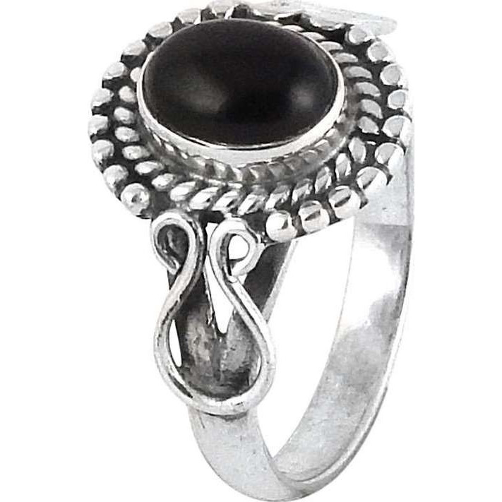 Precious 925 Silver Black Onyx Ring