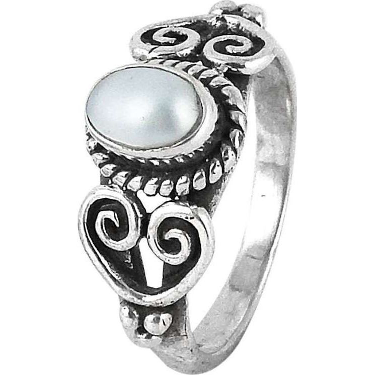 Maya Freedom 925 Silver Pearl Ring