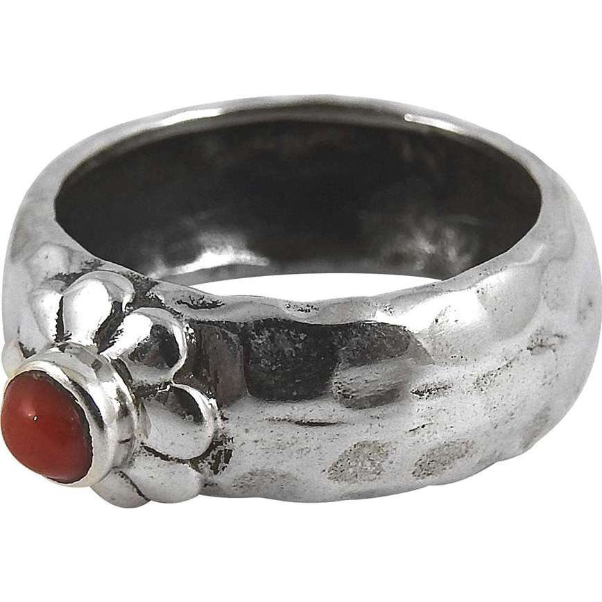 Lady Elegance! 925 Silver Coral Ring