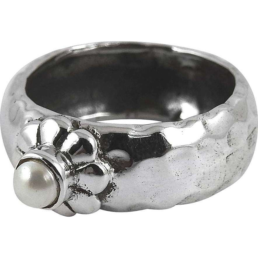 Fantastic Quality Of! 925 Silver Pearl Ring