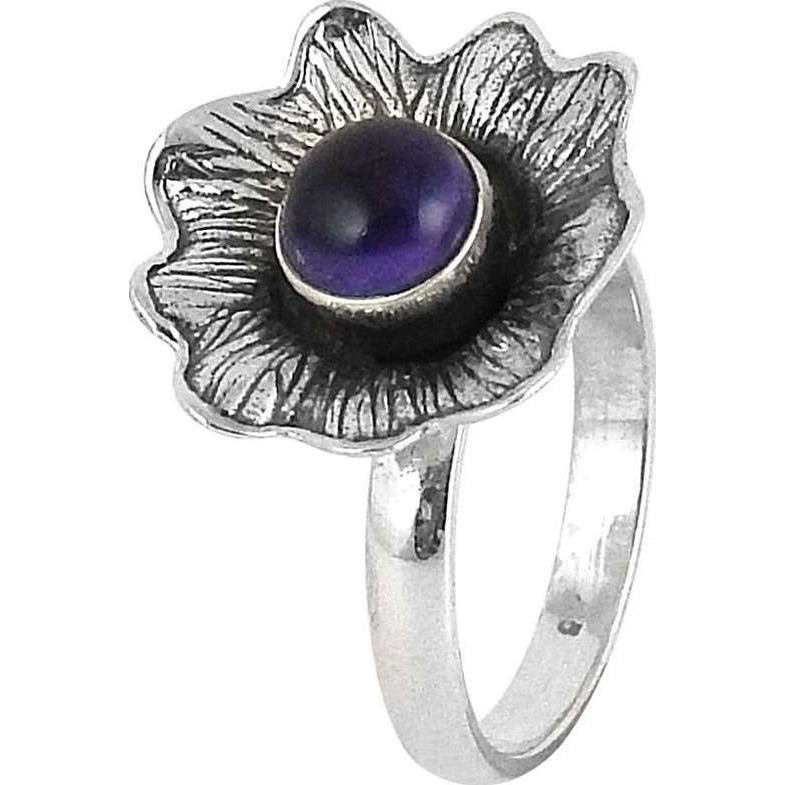 Passionate Modern Style Of 925 Silver Amethyst Ring