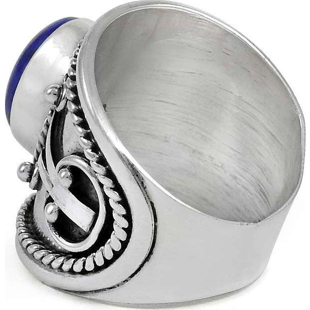 New Design!! Lapis 925 Sterling Silver Rings