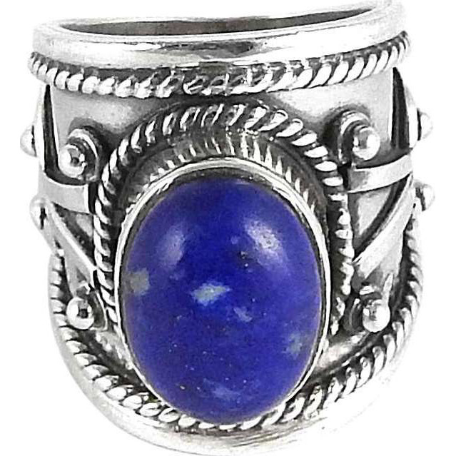 Stunning Lapis 925 Sterling Silver Rings
