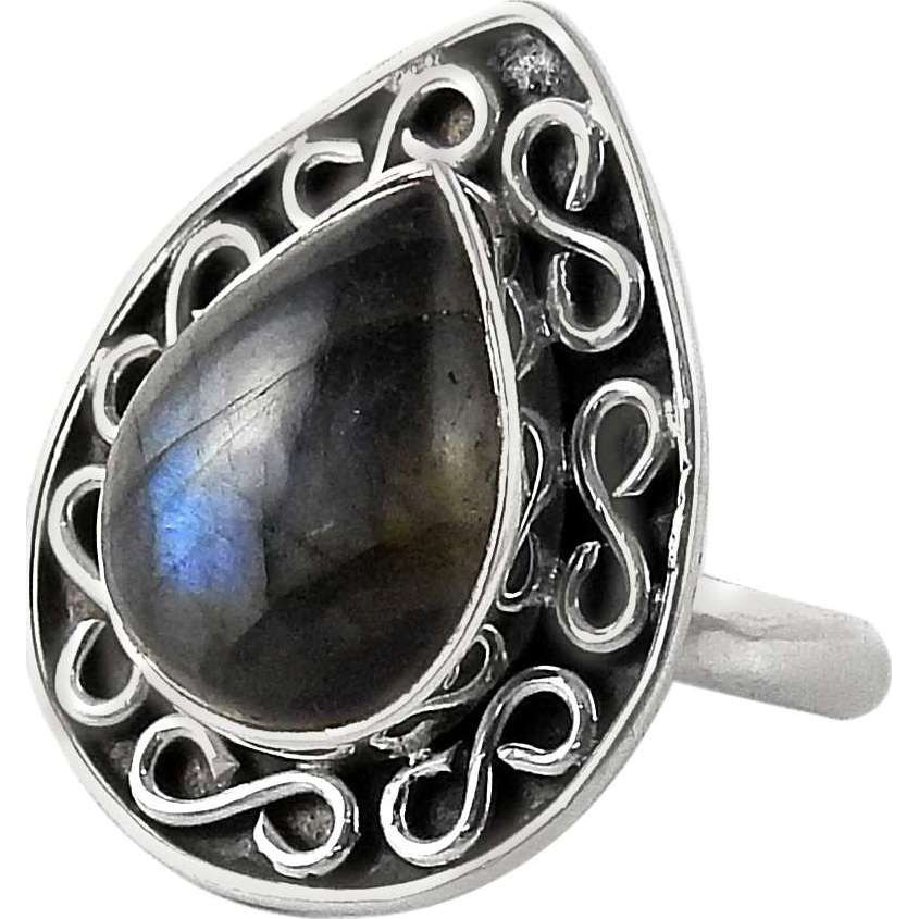 Secret Design  925 Sterling Silver Labradorite Ring