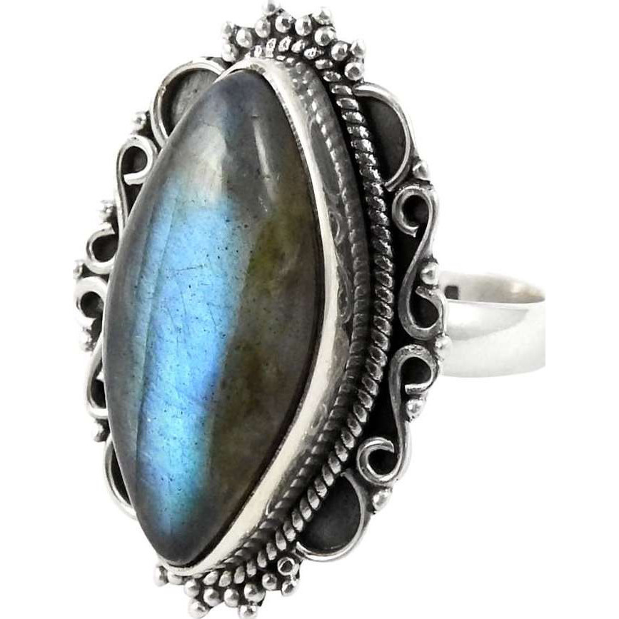 Spell! Labradorite 925 Sterling Silver Rings