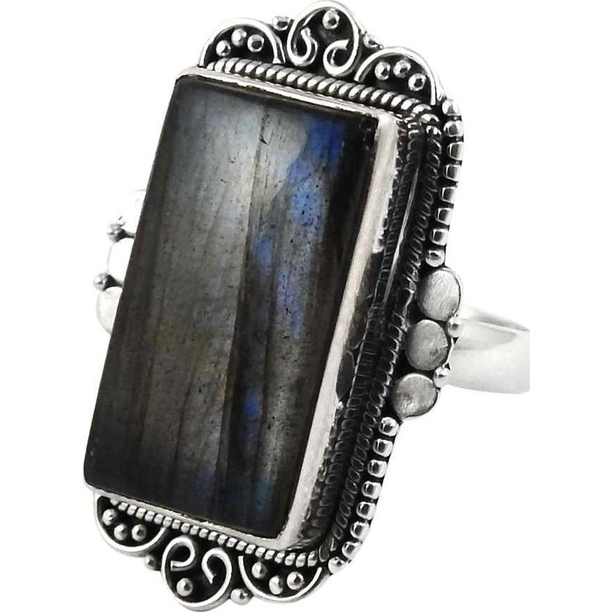 Misty Morning! Labradorite 925 Sterling Silver Rings