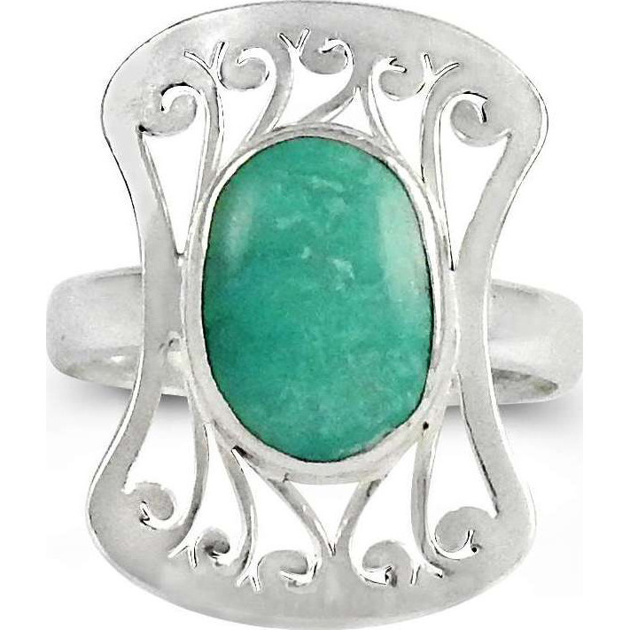 Passionate Love  925 Sterling Silver Green Onyx Ring
