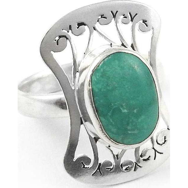 Passionate Love ! 925 Sterling Silver Green Onyx Ring