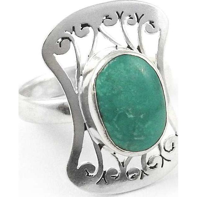Passionate Love  925 Sterling Silver Green Onyx Ring
