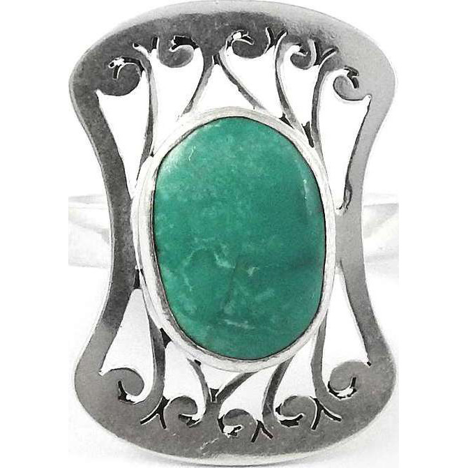 Passionate Love ! 925 Sterling Silver Green Onyx Ring