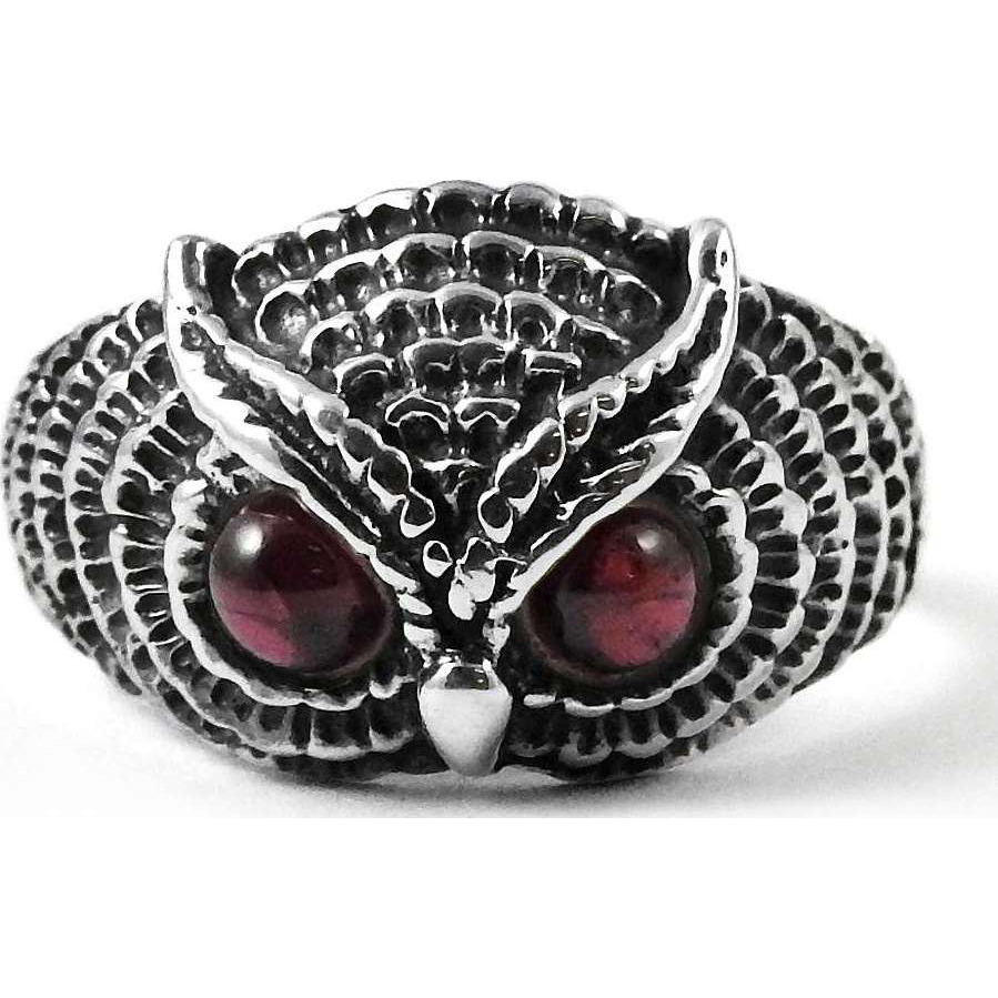 Completed Night Garnet 925 Sterling Silver Ring