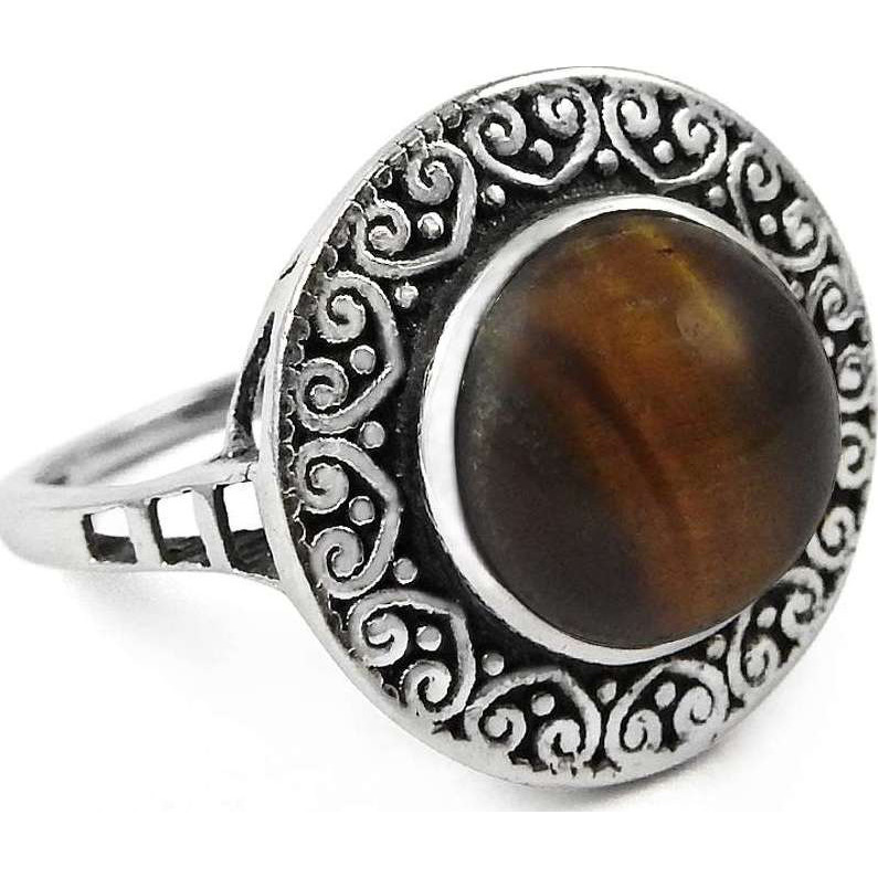 Favorite Tiger Eye 925 Sterling Silver Ring