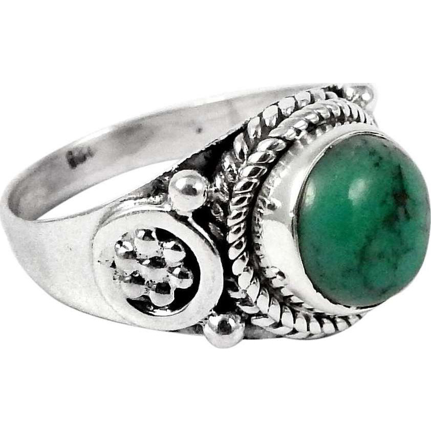 High Work Quality!! Turquoise 925 Sterling Silver Ring