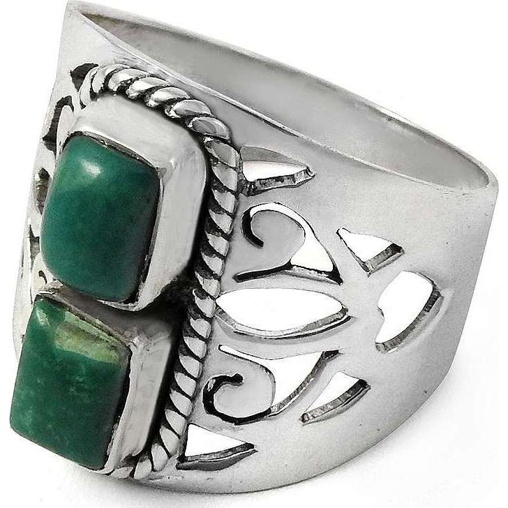 A Secret 925 Sterling Silver Turquoise Ring