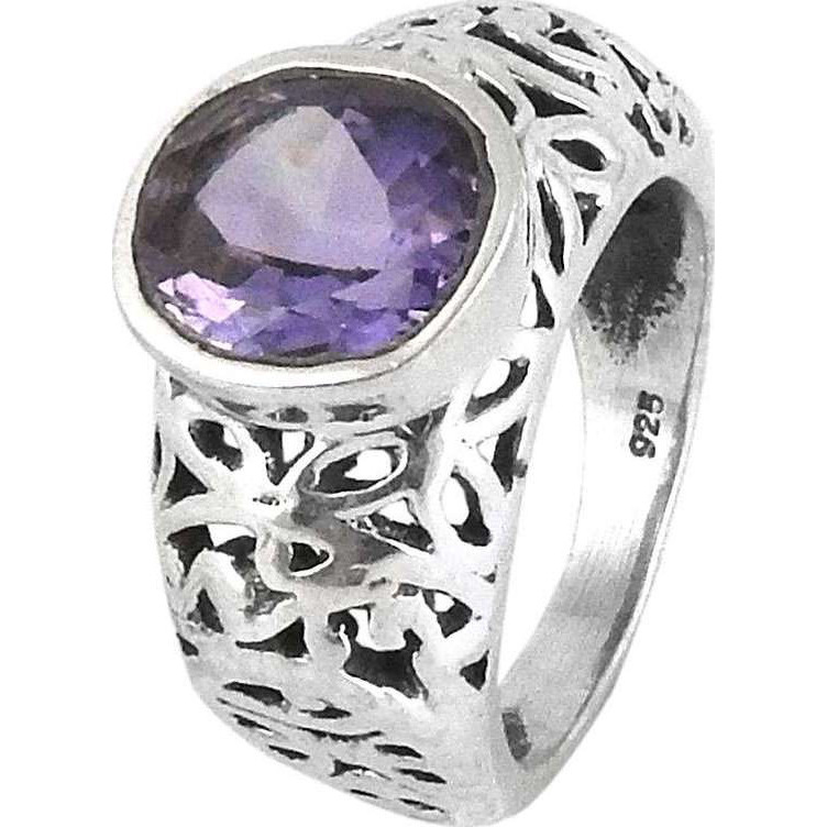 All Of Us! Amethyst 925 Sterling Silver Ring