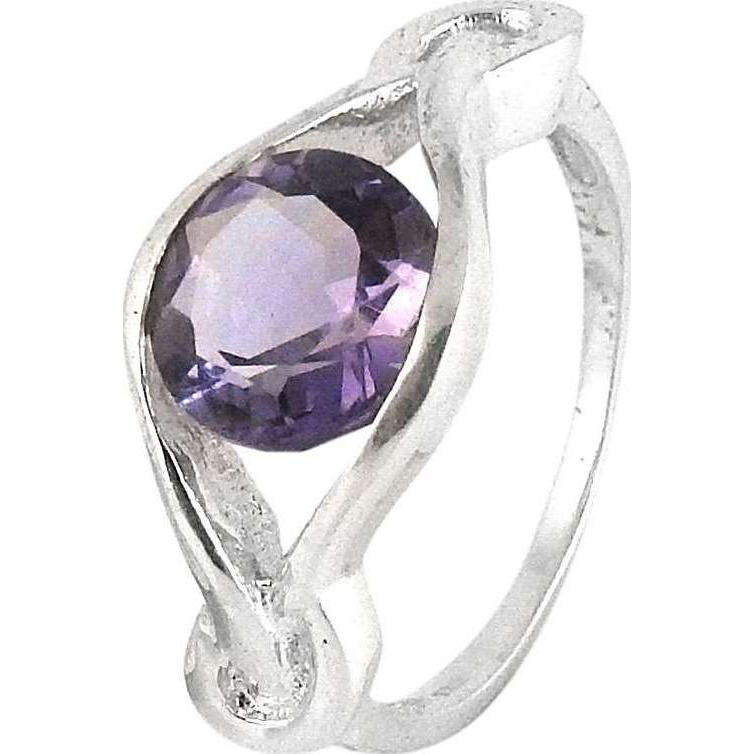 Big Excellent Amethyst 925 Sterling Silver Ring