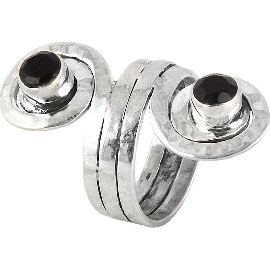 Love At First Sight Light Black Onyx 925 Sterling Silver Rings