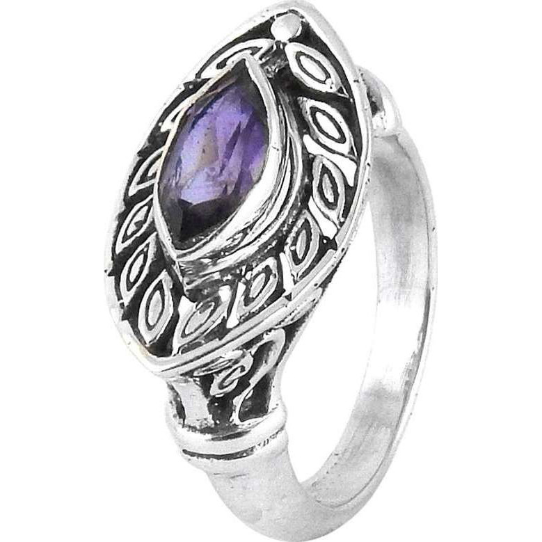 Big Special Moment Amethyst 925 Sterling Silver Ring