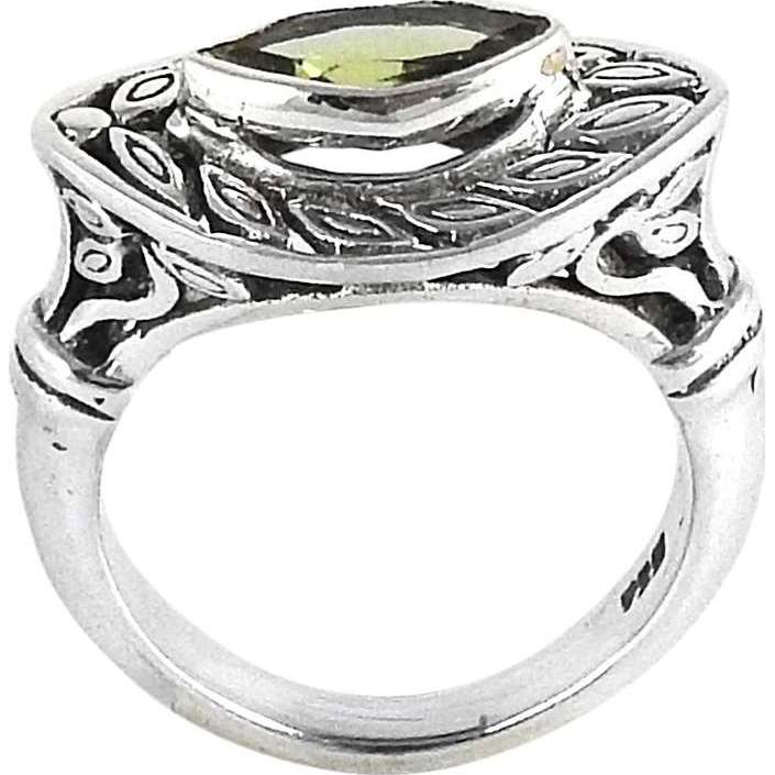 Cloud Song Peridot 925 Sterling Silver Ring