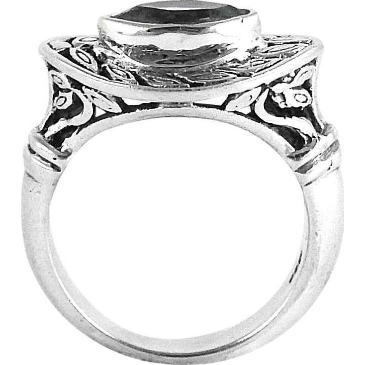 Completed Night Blue Topaz 925 Sterling Silver Ring