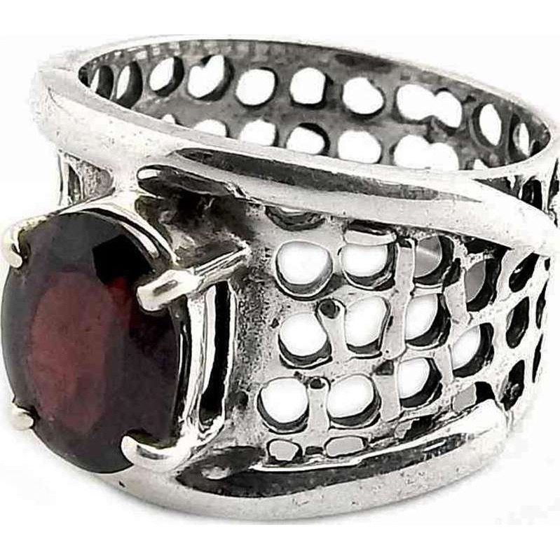 New Exclusive Style Garnet 925 Sterling Silver Ring