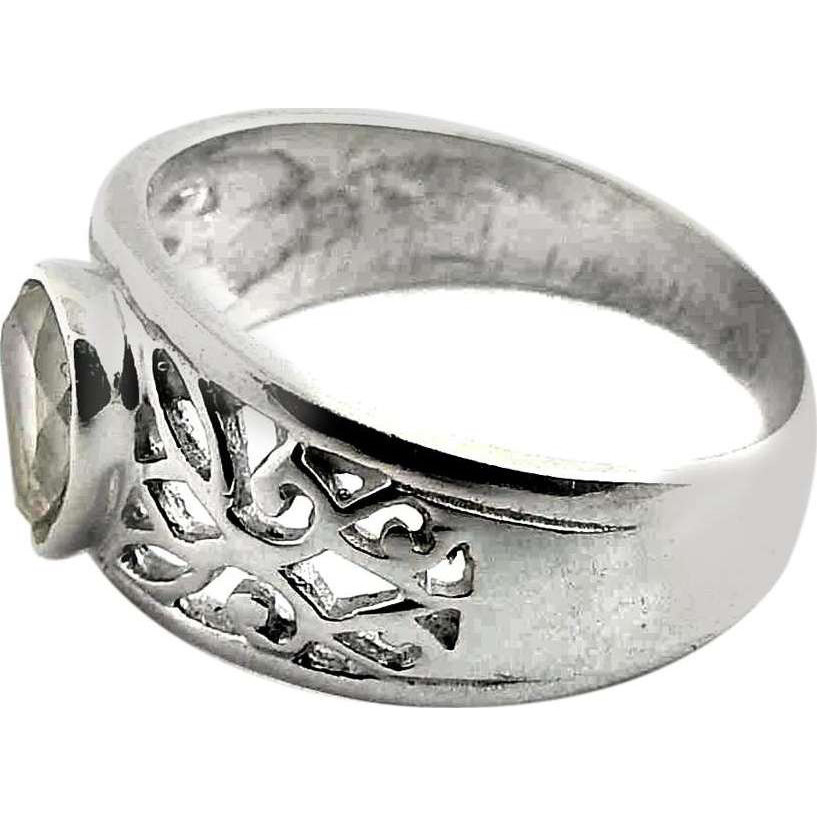 Corrico Lake Rose Quartz 925 Sterling Silver Ring
