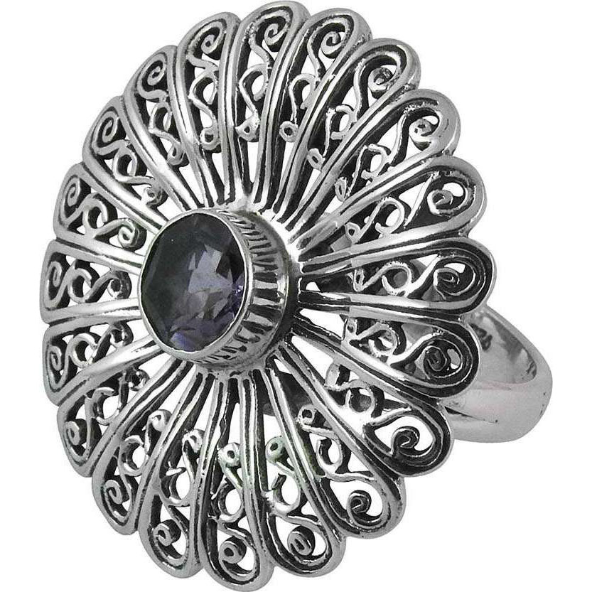 Natural Amethyst 925 Sterling Silver Ring