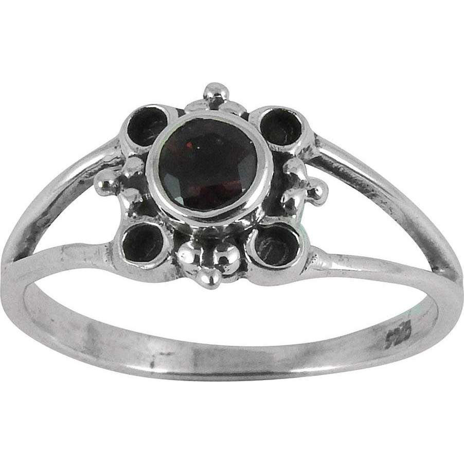 Tropical Glow Garnet 925 Sterling Silver Ring