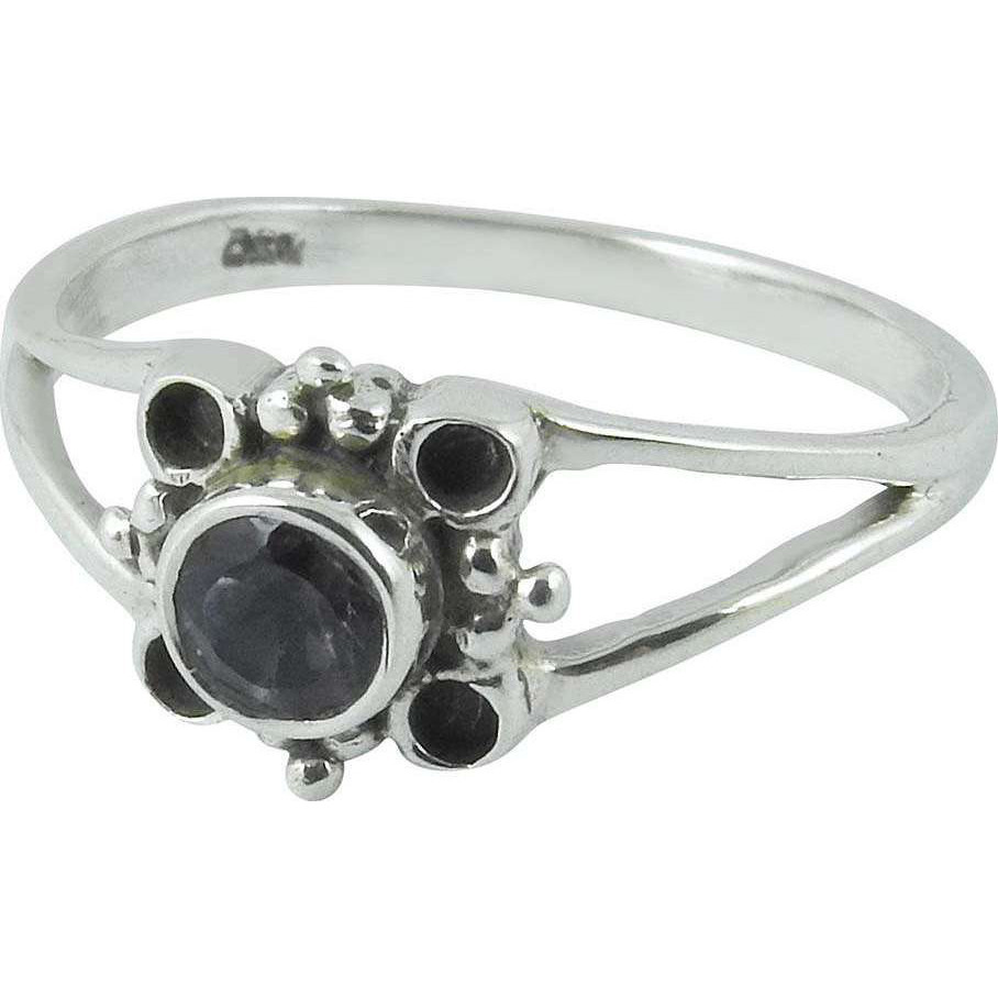 Big Natural Amethyst 925 Sterling Silver Ring