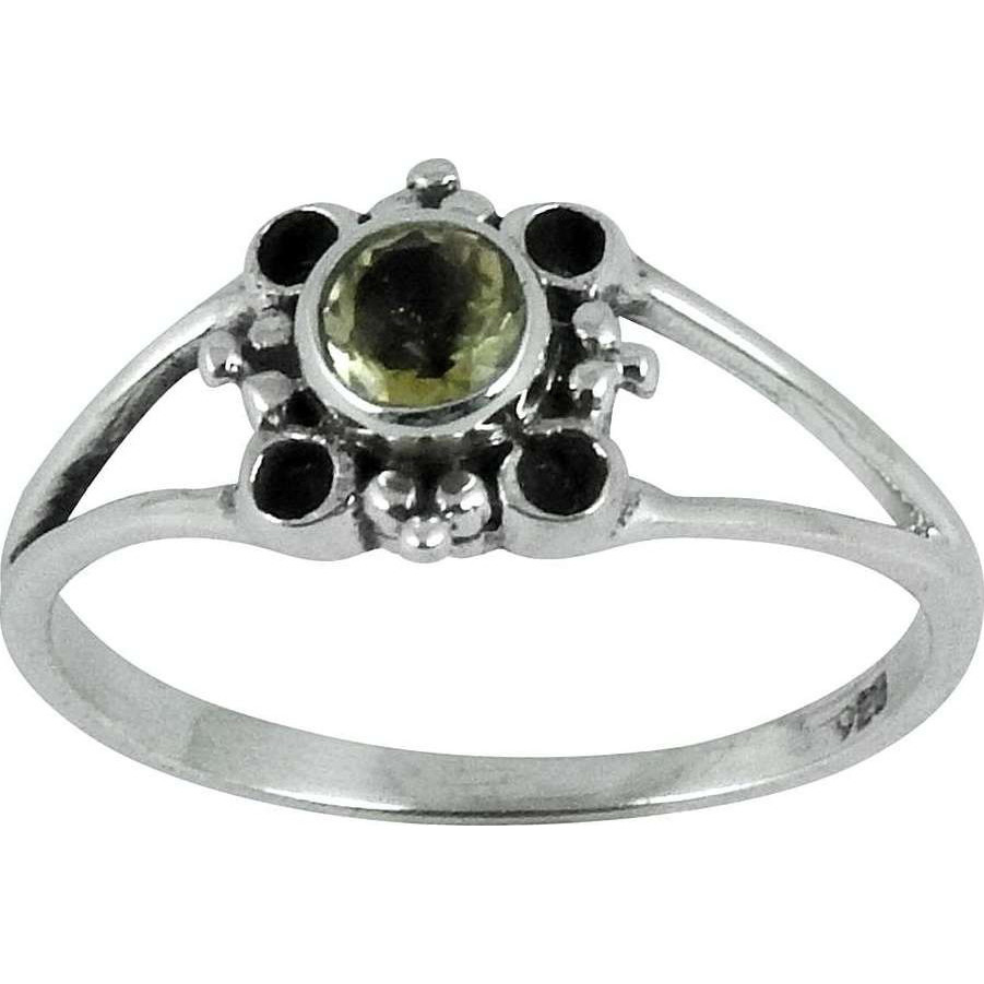 Delicate Citrine 925 Sterling Silver Ring